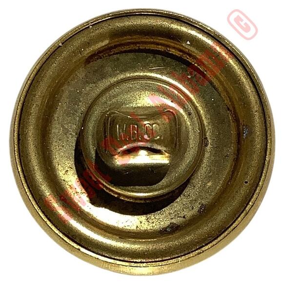3-PK (Mid Century), Waterbury Company Brass Buttons w/ Eagle Seal, 7/8"D - Picture 3 of 4